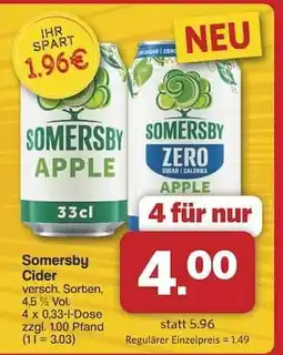Famila Nord Ost SOMERSBY Cider Angebot