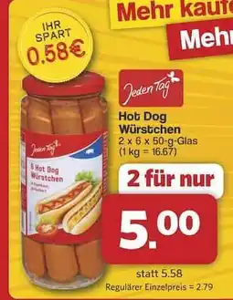 Famila Nord Ost Jeden Tag Hot Dog Würstchen Angebot