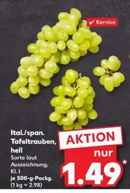 Kaufland Ital./span. Tafeltrauben, hell Angebot