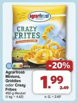 Famila Nord Ost Agrarfrost Minions, Griddies oder Crazy Frites Angebot