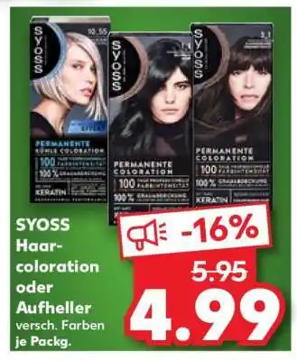 Kaufland SYOSS Haarcoloration oder Aufheller Angebot