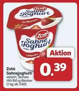 Famila Nord Ost ZOTT Sahnejoghurt Angebot