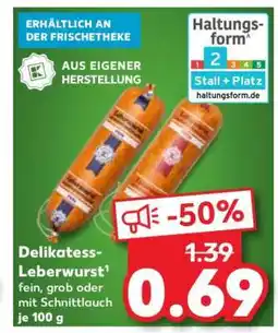 Kaufland Delikatess- Leberwurst Angebot