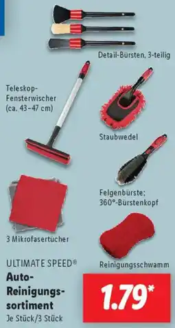 Lidl ULTIMATE SPEED Auto Reinigungssortiment Angebot