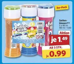 Famila Nord Ost Bubble Blow Seifenblasen 3er-Pack Angebot
