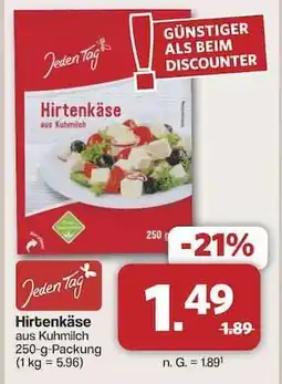 Famila Nord Ost Hirtenkäse aus Kuhmilch Angebot