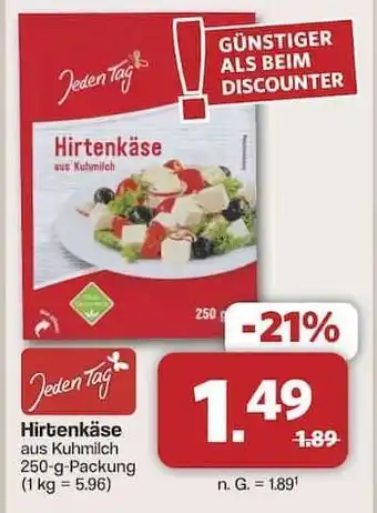 Famila Nord Ost Hirtenkäse aus Kuhmilch Angebot