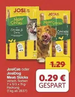 Famila Nord Ost JosiCat oder JosiDog Meat Sticks Angebot
