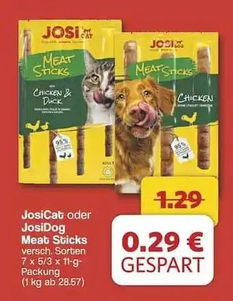 Famila Nord Ost JosiCat oder JosiDog Meat Sticks Angebot