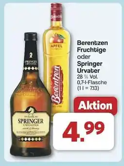 Famila Nord Ost Berentzen Fruchtige oder Springer Urvater Angebot