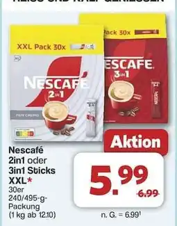Famila Nord Ost Nescafé 2in1 oder 3in1 Sticks XXL Angebot