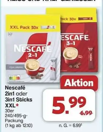 Famila Nord Ost Nescafé 2in1 oder 3in1 Sticks XXL Angebot