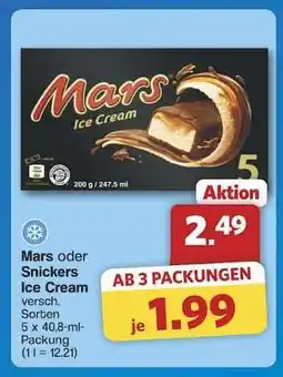 Famila Nord Ost MARS oder SNICKERS Ice Cream Angebot