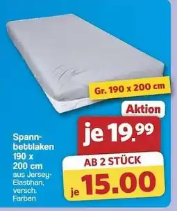 Famila Nord Ost Spannbettlaken 190 x 200 cm Angebot