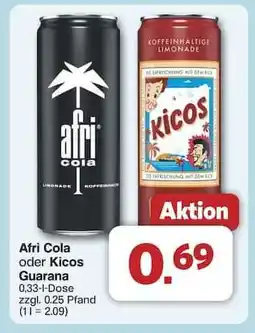 Famila Nord Ost Afri Cola oder Kicos Guarana Angebot