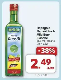 Famila Nord Ost Rapsgold Rapsöl Pur & Mild Eco-Flasche Angebot