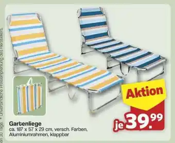 Famila Nord Ost Gartenliege Angebot