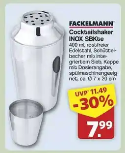 Famila Nord Ost FACKELMANN Cocktailshaker INOX SBKte Angebot