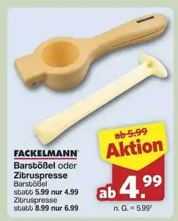 Famila Nord Ost Fackelmann Barstößel oder Zitruspresse Angebot