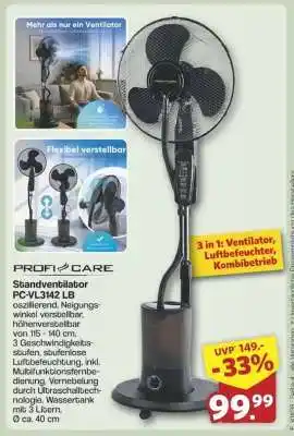 Famila Nord Ost Profi Care Standventilator PC-VL3142 LB Angebot