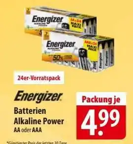 Famila Nord Ost Energizer Batterien Alkaline Power Angebot