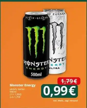 Famila Nord Ost Monster Energy Angebot