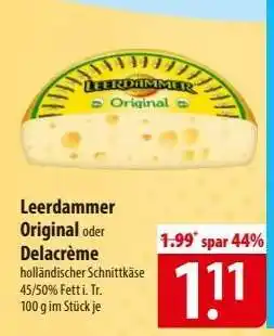Famila Nord Ost LEERDAMMER Original oder Delacrème Angebot