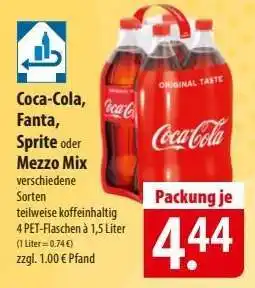 Famila Nord Ost Coca-Cola, Fanta, Sprite oder Mezzo Mix Angebot