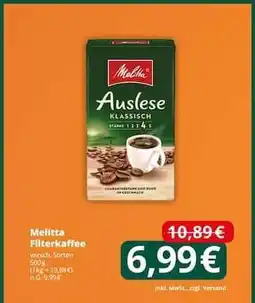 Famila Nord Ost Melitta Filterkaffee Angebot