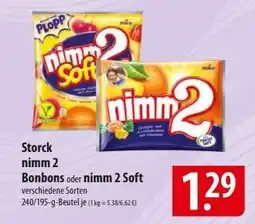 Famila Nord Ost Storck nimm 2 Bonbons oder nimm 2 Soft Angebot