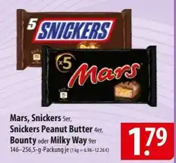 Famila Nord Ost Mars, Snickers, Snickers Peanut Butter, Bounty, Milky Way Angebot