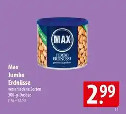 Famila Nord Ost Max Jumbo Erdnüsse Angebot