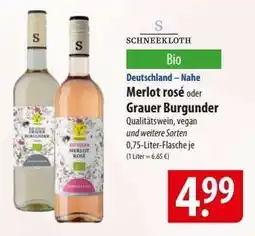 Famila Nord Ost Merlot rosé oder Grauer Burgunder Angebot