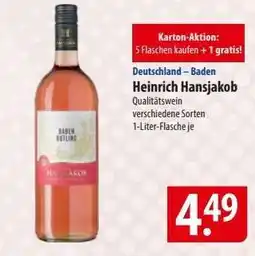 Famila Nord Ost Heinrich Hansjakob Qualitätswein Angebot