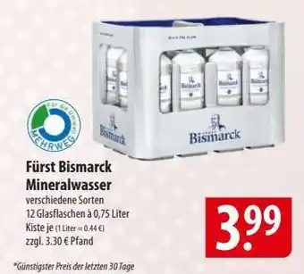 Famila Nord Ost Fürst Bismarck Mineralwasser Angebot