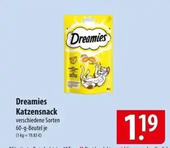 Famila Nord Ost DREAMIES Katzensnack Angebot