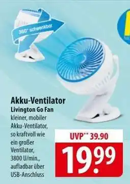 Famila Nord Ost Akku-Ventilator Angebot