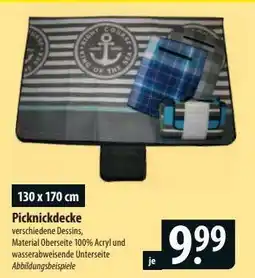 Famila Nord Ost Picknickdecke Angebot