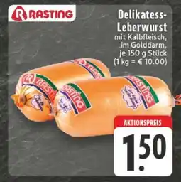 Edeka Delikatess- Leberwurst Angebot