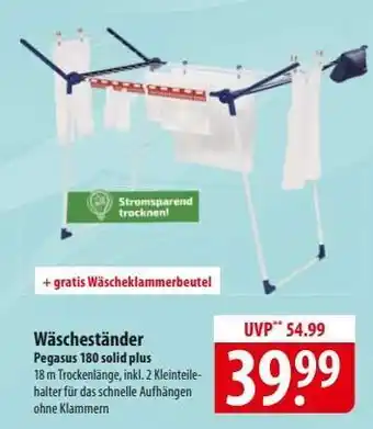 Famila Nord Ost Wäscheständer Pegasus 180 solid plus Angebot