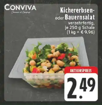 Edeka Kichererbsen- oder Bauernsalat Angebot