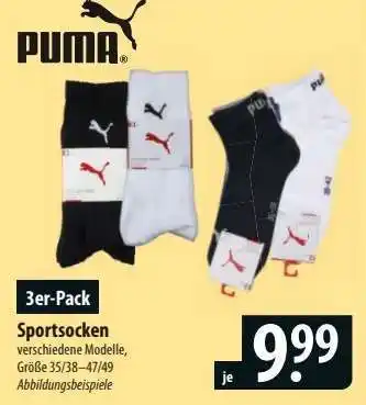 Famila Nord Ost Puma Sportsocken 3er-Pack Angebot