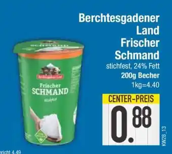 Edeka Berchtesgadener Land frischer Schmand Angebot