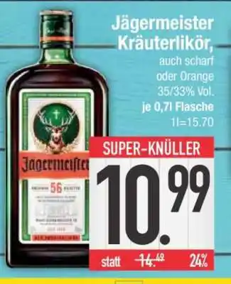 Edeka Jägermeister Kräuterlikör Angebot