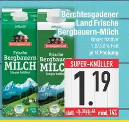 Edeka Berchtesgadener Land Frische Bergbauern-Milch Angebot