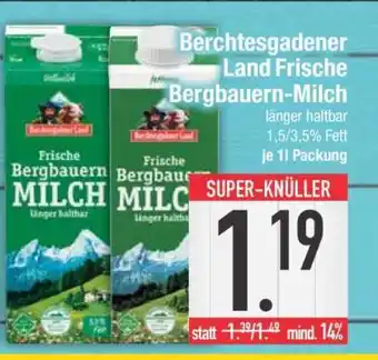 Edeka Berchtesgadener Land Frische Bergbauern-Milch Angebot
