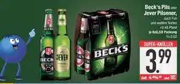 Edeka Beck's Pils oder Jever Pilsener Angebot