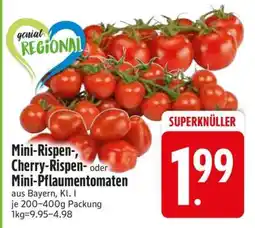 Edeka Mini-Rispen-, Cherry-Rispen- oder Mini-Pflaumentomaten Angebot