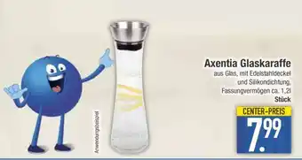 Edeka Axentia Glaskaraffe Angebot