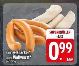 Edeka Curry-Knacker oder Wollwurst Angebot